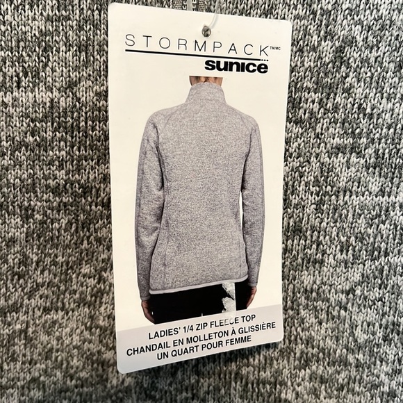NEW Sunice Stormpack 1/4 Zip Fleece Top | Grey - Picture 5 of 7